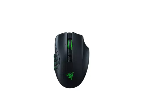 Razer Naga Pro Mouse da Gioco Wireless Modulare con Piastre Laterali Intercambiabili Nero