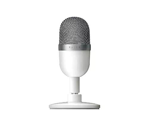 Razer Seiren Mini - USB Microfono a condensatore da Streaming Ultra-Compatto Blanco