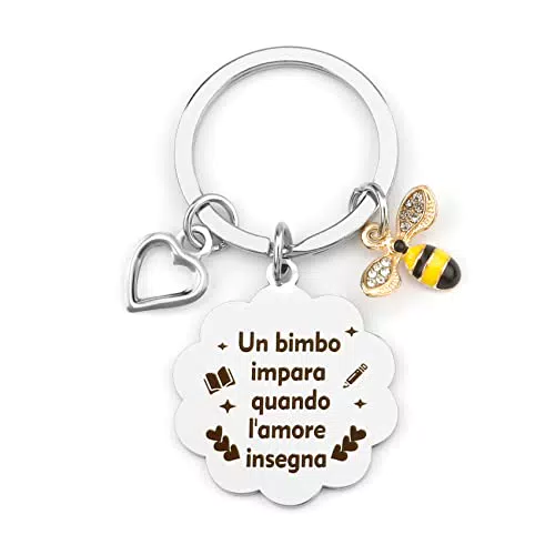Regali Insegnante Fine Anno Portachiavi, Idee Regalo Natale