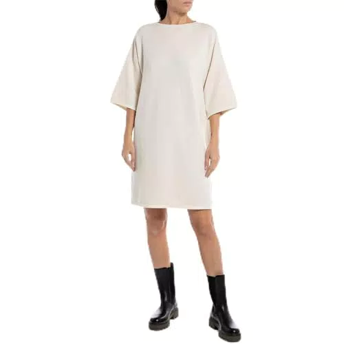 REPLAY DK3565.000.G23372, Maglione Donna, Avorio