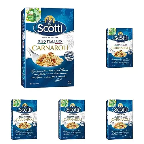 Riso Scotti - Riso Carnaroli - Riso per Risotti Superfino Pronto in 16' - 1 kg
