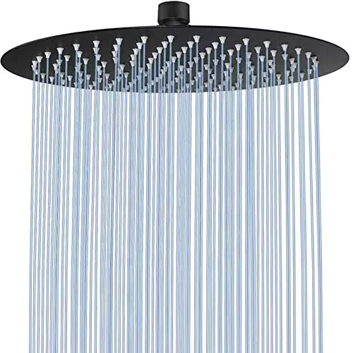 Rozin, doccia a pioggia, rotonda, 30 cm, a incasso, in acciaio inox