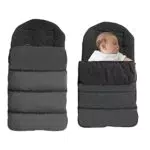 Sacco Termico Passeggino Universale per Passeggino con Cerniera Bidirezionale Imbottitura in Cotone per Passeggino Coprigambe Impermeabile e Antivento