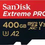 SanDisk 400 GB Extreme PRO scheda microSDXC + adattatore SD + RescuePRO Deluxe