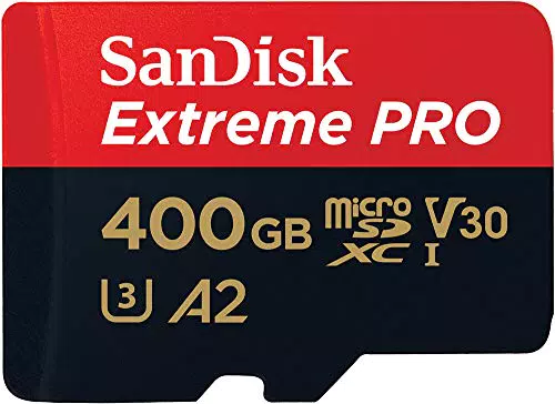SanDisk 400 GB Extreme PRO scheda microSDXC + adattatore SD + RescuePRO Deluxe