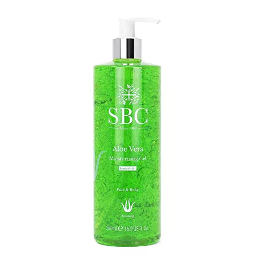 SBC Skincare - Gel Idratante per Viso e Corpo con Aloe Vera - 500 ml - Aiuta a Calmare