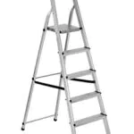 Scala alluminio Everest 6 gradini Per uso domestico e bricolage Portata max 150 kg