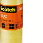 Scotch Nastro Adesivo 3M, Trasparente Acrilico, 19 mm x 66 m