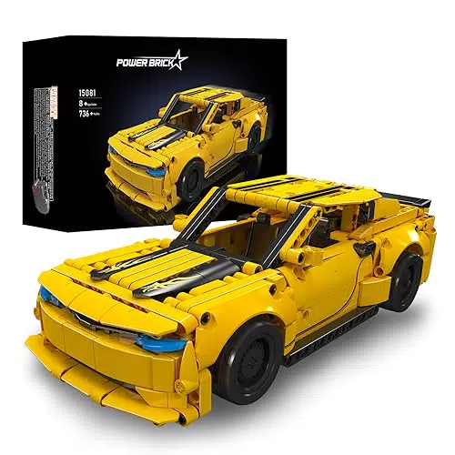 SDXFUWA 15081 MOC Modello di auto di ingegneria, Auto sportiva Convertibile Kit modello di auto Car Designer Firas Abu-Jaber Espositore per