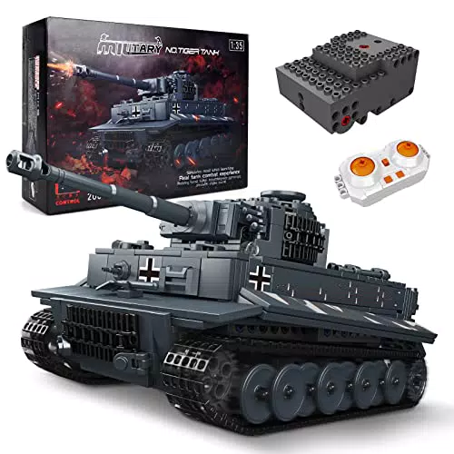 SDXFUWA 20014 MOC Carro Armato Militare, Telecomando Comandato Trasporto Tank