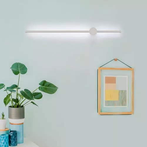 Seamoon Applique da Parete Interno, Applique Led da Parete 360°Rotante 6500K Bianco