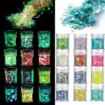 simarro 12 barattoli di polvere glitterata in diversi colori