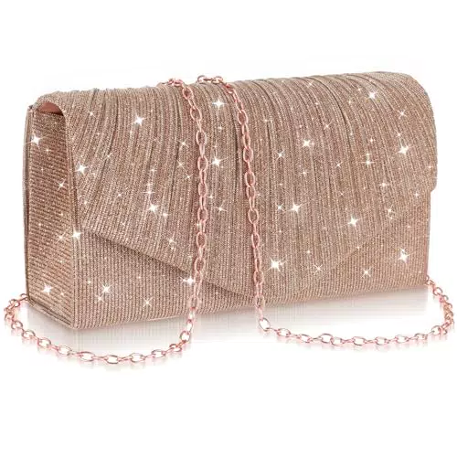 simarro pochette da donna, borsa da sera da donna, con brillantini