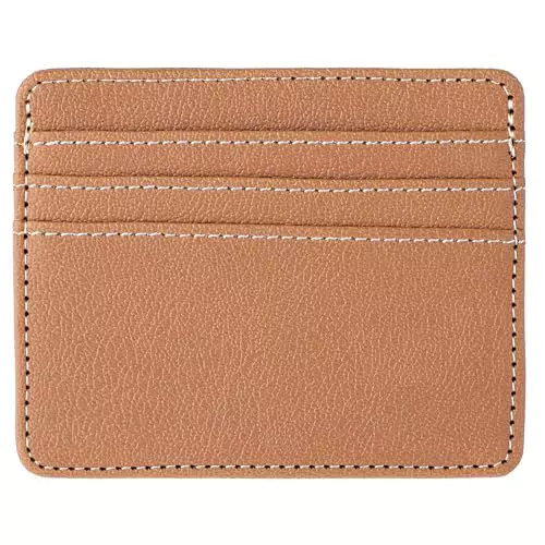 simarro Porta Carte di Credito Uomo RFID in pelle PU, marrone