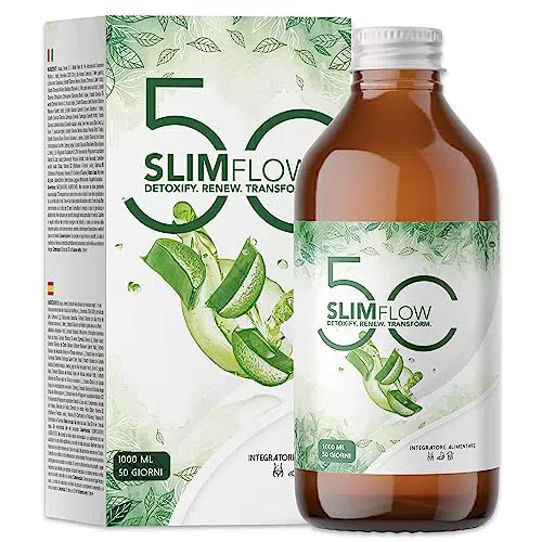 SLIMFLOW 50 DETOX - 50 DOSI, Drenante Forte, Depurativo Antiossidante