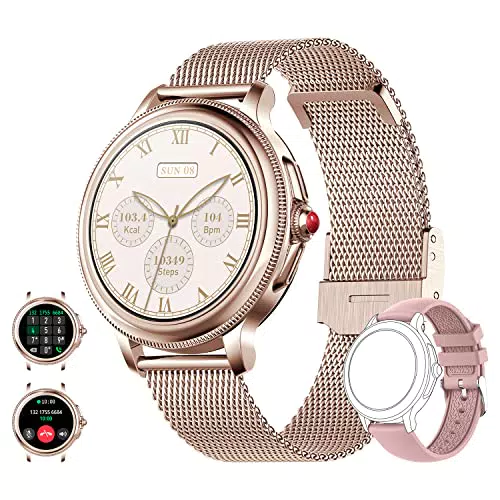 Smartwatch Donna Chiamata Bluetooth e Risposta Vivavoce