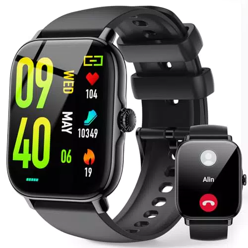Smartwatch-Uomo-Donna-Chiamate-Bluetooth - 1, 85" HD Schermo Tattile Orologio Smart Watch