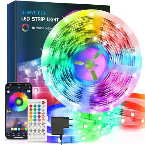 Bonve Pet Striscia led, Striscia led 30 metri, Luci led camera da letto
