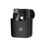 summina Mini microfono lavalier wireless per telefono cellulare Microfono da bavero omnidirezionale a 360° con riduzione del rumore del display compatibile con tablet smartphone Android di tipo