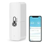 Termometro igrometro WiFi intelligente, sensore di temperatura e umidità Bluetooth per interni ed esterni
