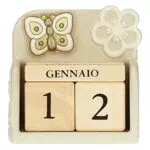 THUN - Calendario Perpetuo Da Tavolo - Living, Arredare La Casa - Idea Regalo - Linea Prestige - Ceramica