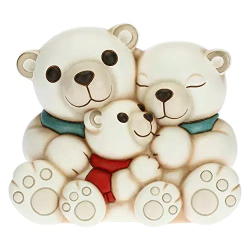 THUN - Soprammobile Famiglia di Orsi Polari - Accessori per la Casa da Collezionare - Linea Un Pensiero Felice - Formato Medio - Ceramica -17