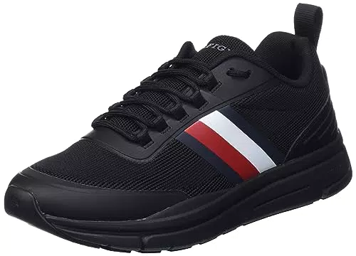 Tommy Hilfiger Sneakers da Runner Uomo Modern Runner Stripes Knit Scarpe Sportive