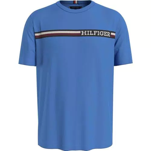 Tommy Hilfiger T-Shirt monotipo a Righe toraciche Magliette S/S