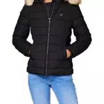 Tommy Jeans Tjw Basic Hooded Down Jacket Giacca, Black