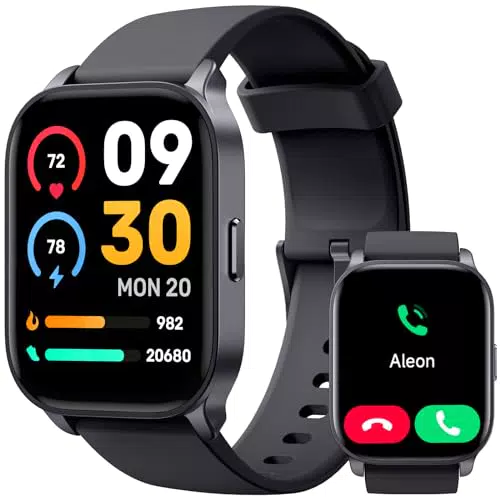 TOOBUR Smartwatch Donna Uomo Alexa Integrata, Orologio Smartwatch Chiamate Cardiofrequenzimetro Contapassi Sonno Impermeabil IP68