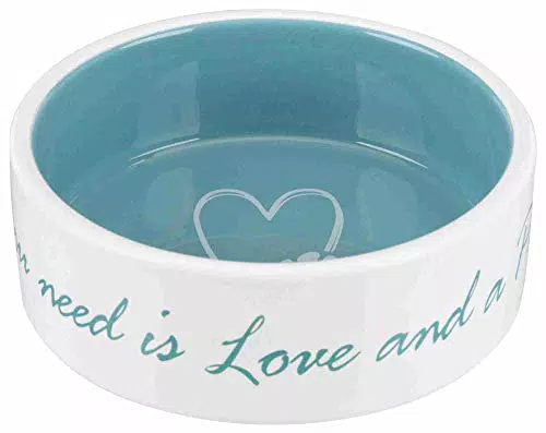 TRIXIE 25051 Pet's Home - Ciotola in ceramica, 0, 8 l/ø 16 cm