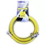 Tubo flessibile gas 2 mt 1/2 MF inox a norma EN 15266 per piano cottura/cucina UNIROL
