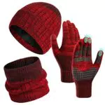 UikJOY Set Invernale: Cappello, Scaldacollo e Guanti