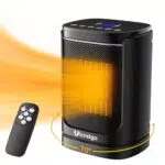 Ulcreigo Termoventilatore Ceramico 1500W, Stufe elettriche basso consumo Silenzioso con 3 modalità