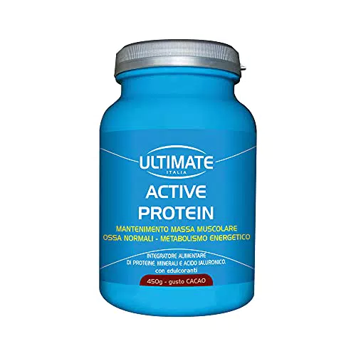 Ultimate Italia - Active Protein - 450g - gusto cacao - integratore per over 50 - con proteine