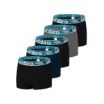 UMBRO Boxer Boxer 100% Cotone, Mutande Uomo, Naturale e Antiirritazione