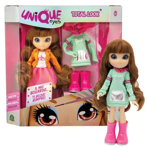 Unique Eyes - Bambola articolata alta 25cm, con occhi grandi magici e profondi