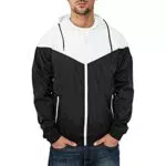 Urban Classics - Giacca Uomo Antivento con Polsini e Vita Elastici