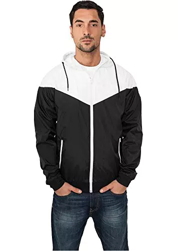Urban Classics - Giacca Uomo Antivento con Polsini e Vita Elastici
