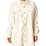 Urban Classics Ladies Long Corduroy Overshirt Camicia