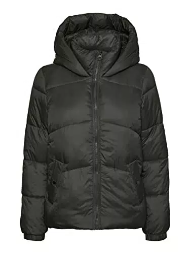 VERO MODA CURVE Vmuppsala Noos Curve-Giacca Corta, Nero