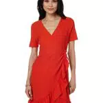 Vero Moda Vmhaya Abito Corto Noos Ga Vestito, Arancione speziato