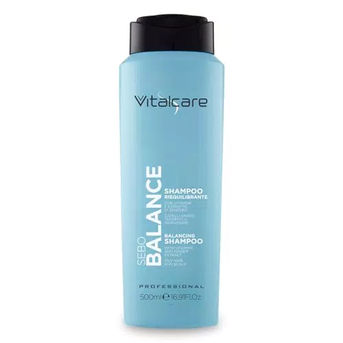 Vitalcare, Sebo Balance - Shampoo Riequilibrante, Shampoo per Capelli Grassi o Tendenti ad Ingrassare