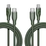 VOLTME Set di 2 Cavo USB C a USB C PD 60W Nylon Intrecciato 1