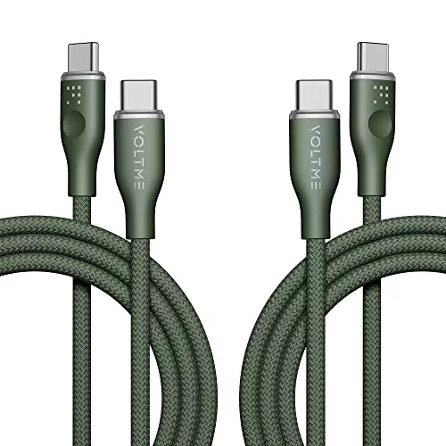 VOLTME Set di 2 Cavo USB C a USB C PD 60W Nylon Intrecciato 1