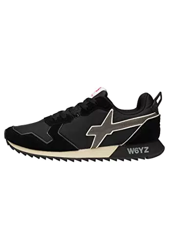 w6yz Jet-M.-Sneakers in Tessuto Tecnico e Suede, Nero 45