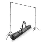 Walimex pro sistema di sfondo per telescopio XL 225-400 cm - extra grande per studio e dispositivi mobili I per fotografia video e schermo verde I per tele di carta e tessuto I altezza 102-256 cm