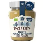 Whole Earth Crema di Arachidi Cremosa, Crema Spalmabile 100% Arachidi Biologiche