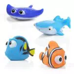 WolinTek 4pcs Creature Marine Giocattoli da Bagnetto per Bambini