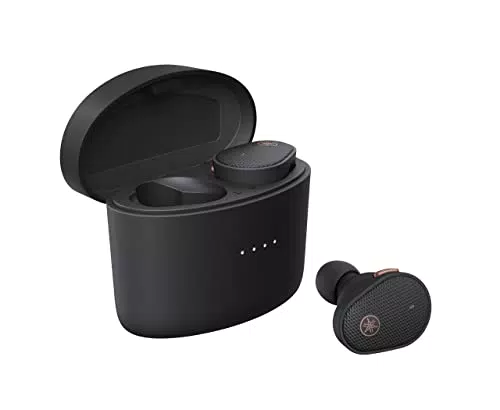 Yamaha TW-E5B - Auricolari In-Ear True Wireless Bluetooth con Custodia di Ricarica e Microfono Integrato